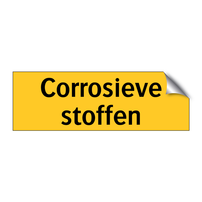 Corrosieve stoffen & Corrosieve stoffen & Corrosieve stoffen & Corrosieve stoffen