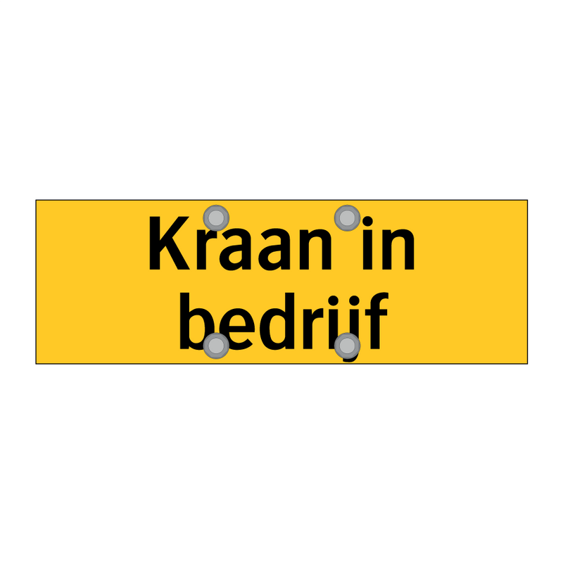 Kraan in bedrijf & Kraan in bedrijf & Kraan in bedrijf