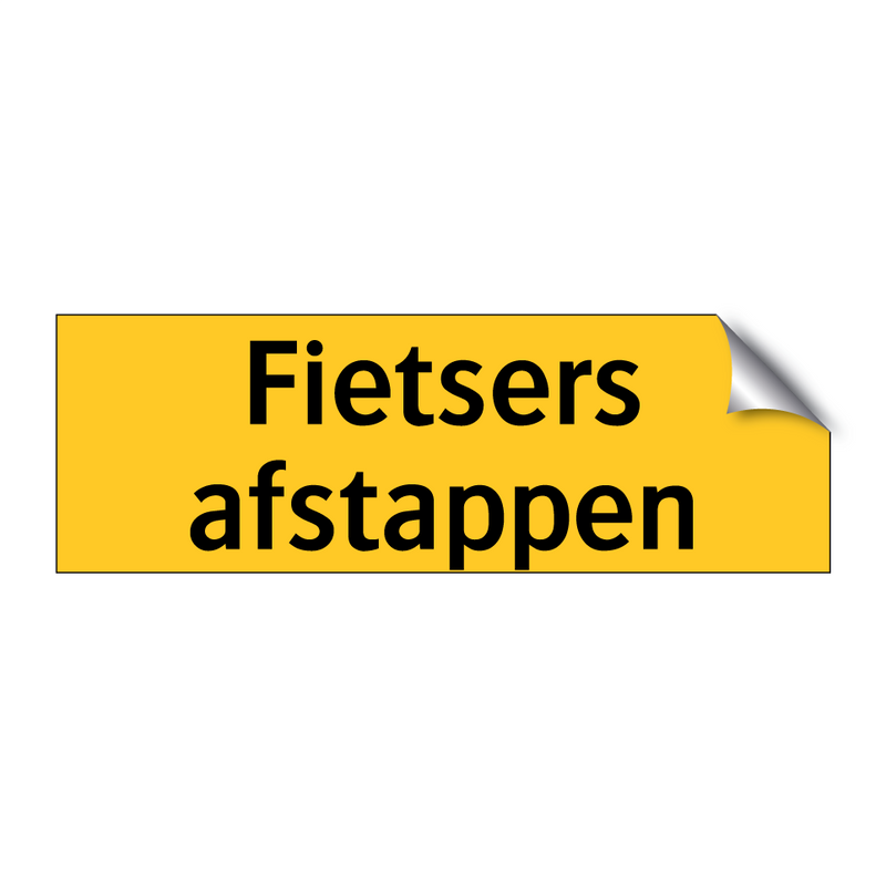 Fietsers afstappen & Fietsers afstappen & Fietsers afstappen & Fietsers afstappen