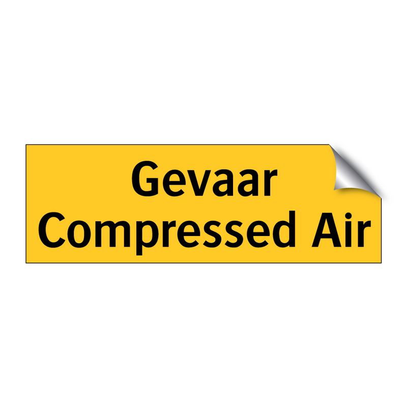 Gevaar Compressed Air & Gevaar Compressed Air & Gevaar Compressed Air & Gevaar Compressed Air