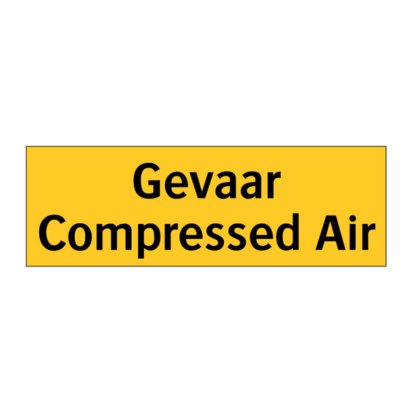 Gevaar Compressed Air & Gevaar Compressed Air & Gevaar Compressed Air & Gevaar Compressed Air