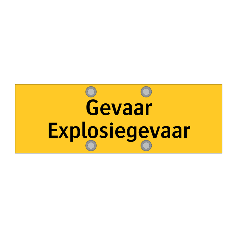 Gevaar Explosiegevaar & Gevaar Explosiegevaar & Gevaar Explosiegevaar