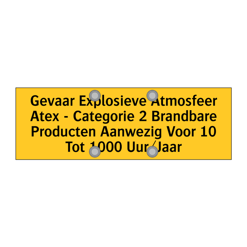 Gevaar Explosieve Atmosfeer Atex - Categorie 2 /.../