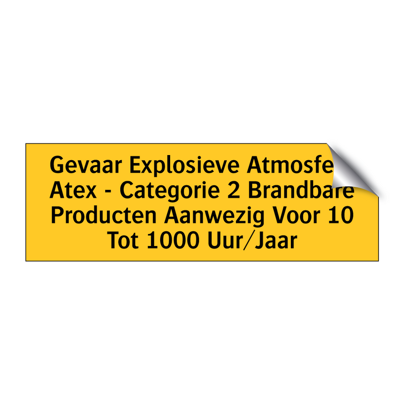 Gevaar Explosieve Atmosfeer Atex - Categorie 2 /.../