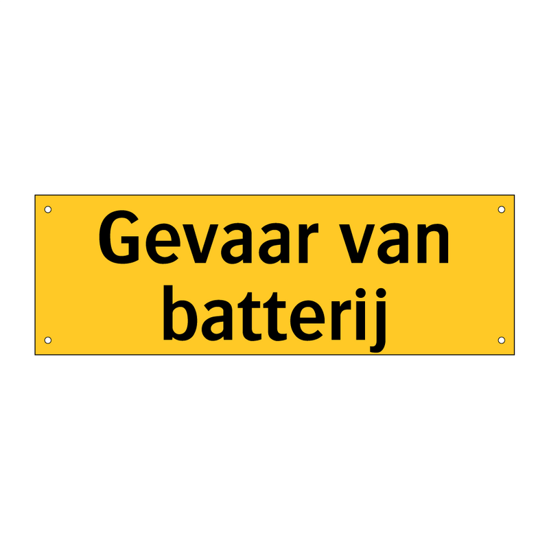 Gevaar van batterij & Gevaar van batterij & Gevaar van batterij & Gevaar van batterij