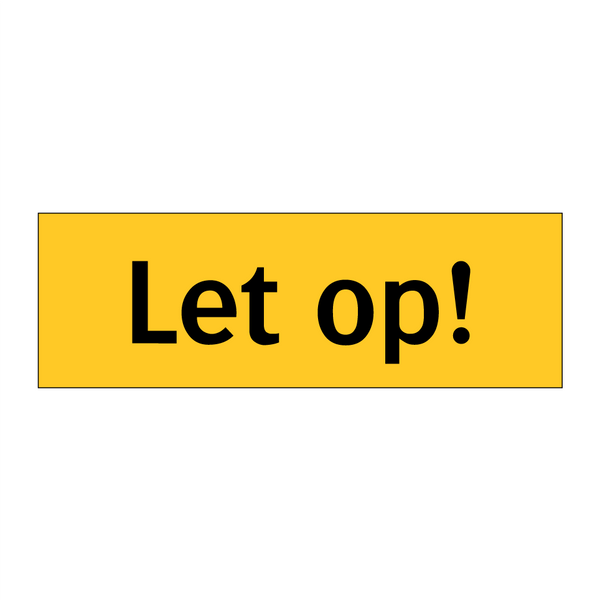 Let op! & Let op! & Let op! & Let op! & Let op! & Let op! & Let op! & Let op! & Let op! & Let op!