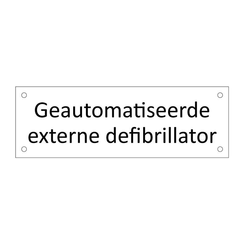 Geautomatiseerde externe defibrillator & Geautomatiseerde externe defibrillator