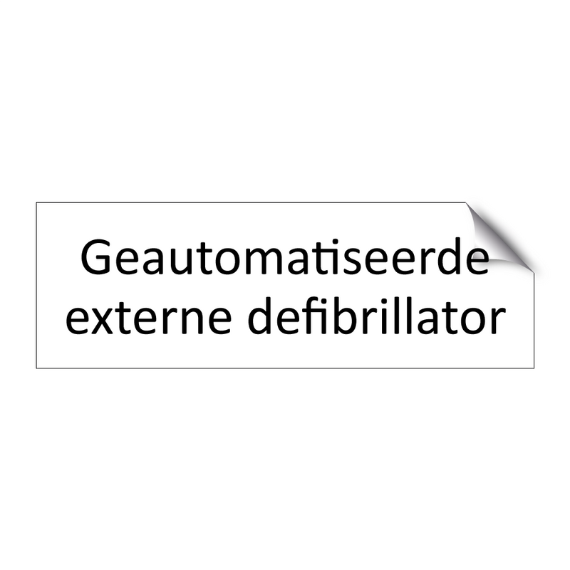 Geautomatiseerde externe defibrillator & Geautomatiseerde externe defibrillator