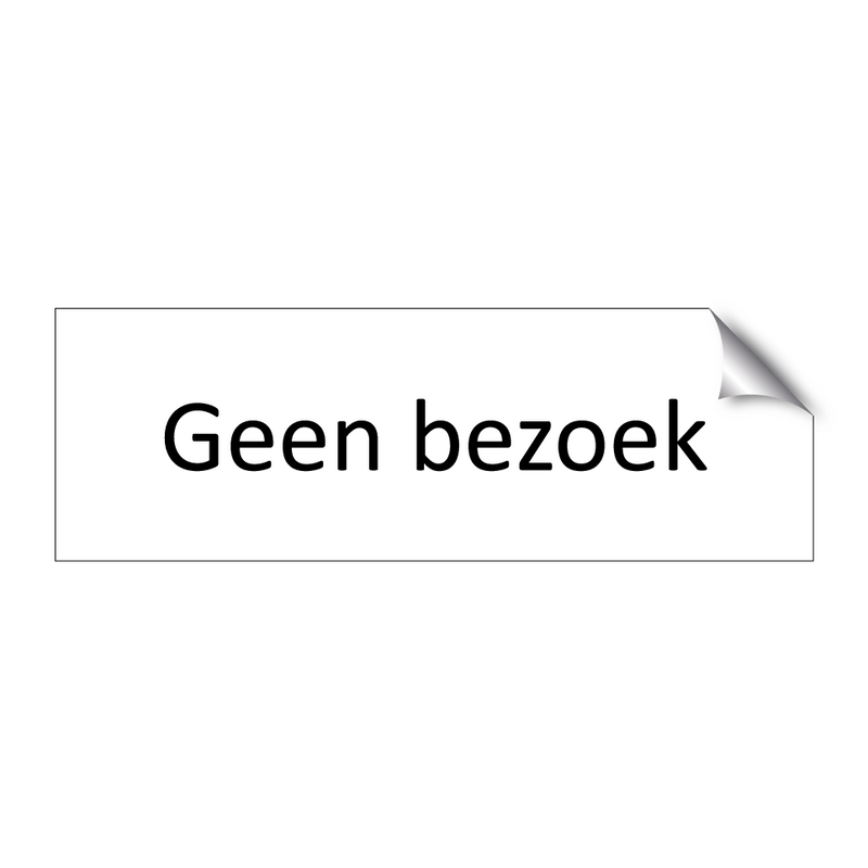 Geen bezoek & Geen bezoek & Geen bezoek