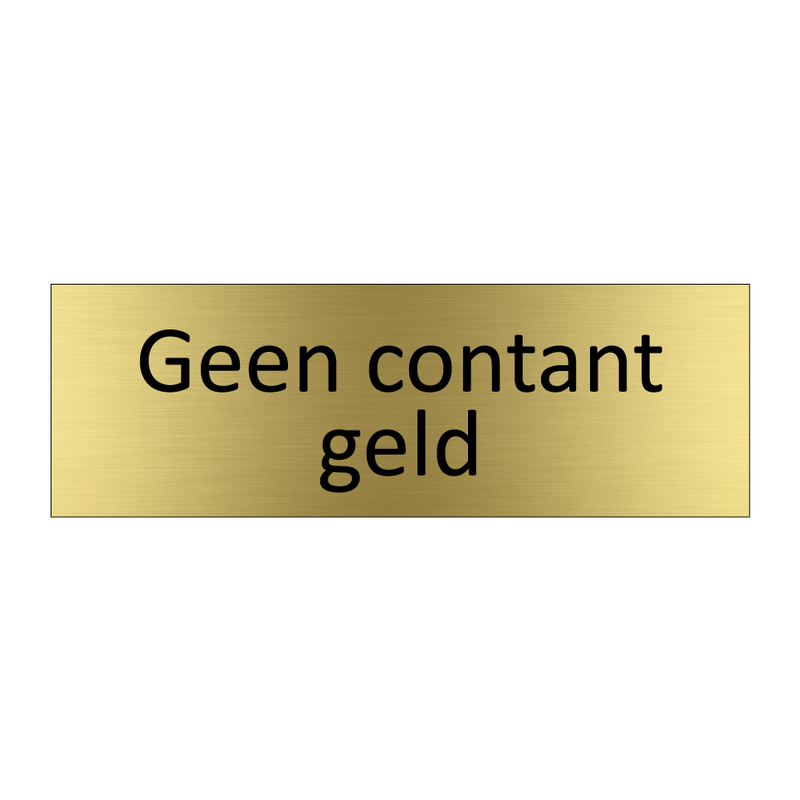 Geen contant geld & Geen contant geld & Geen contant geld & Geen contant geld & Geen contant geld