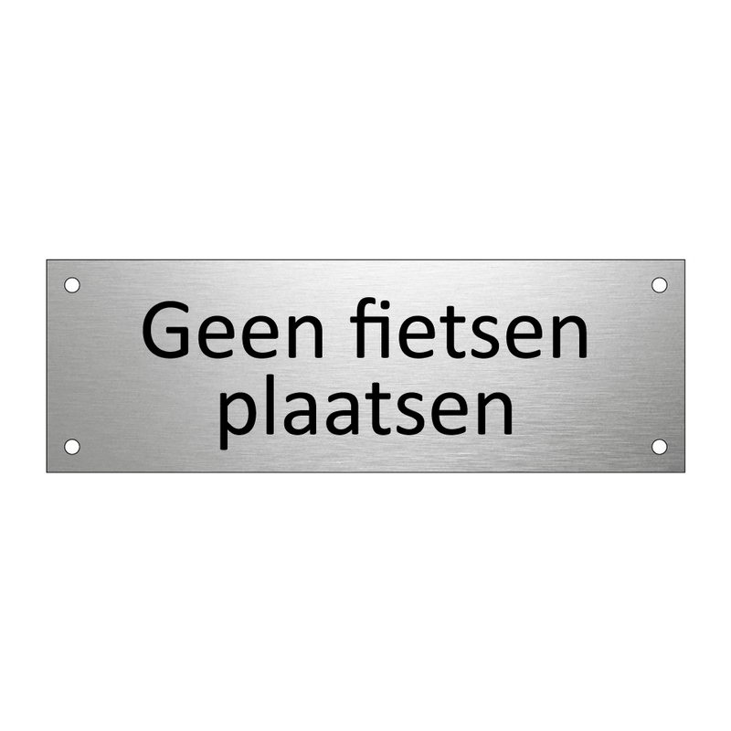 Geen fietsen plaatsen & Geen fietsen plaatsen & Geen fietsen plaatsen