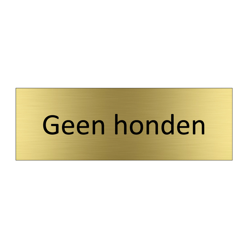 Geen honden & Geen honden & Geen honden & Geen honden & Geen honden & Geen honden