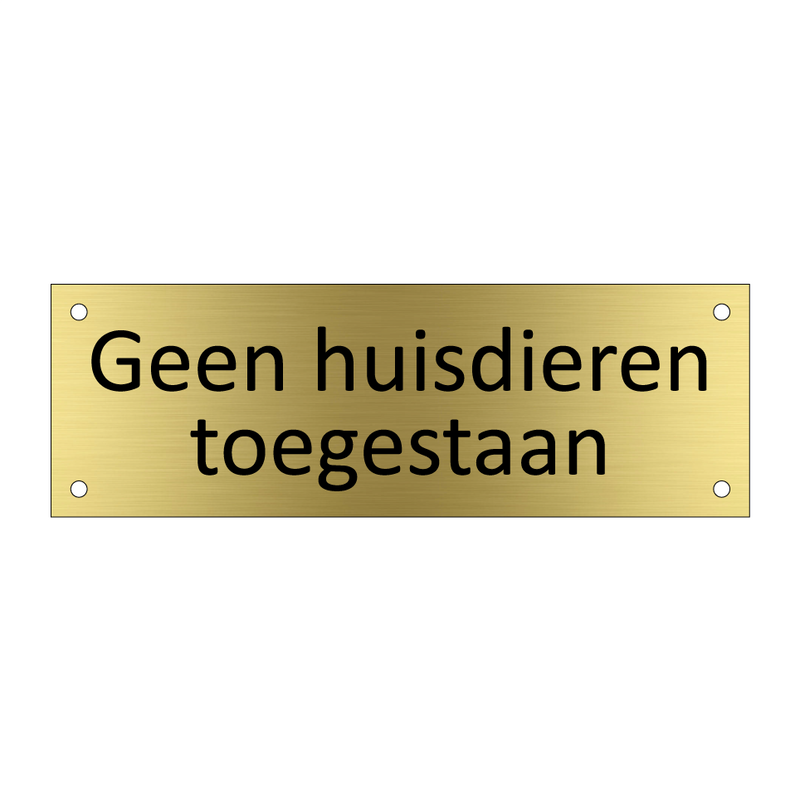 Geen huisdieren toegestaan & Geen huisdieren toegestaan & Geen huisdieren toegestaan