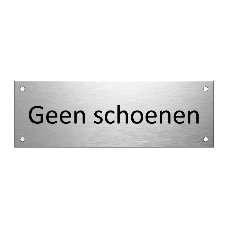 Geen schoenen & Geen schoenen & Geen schoenen