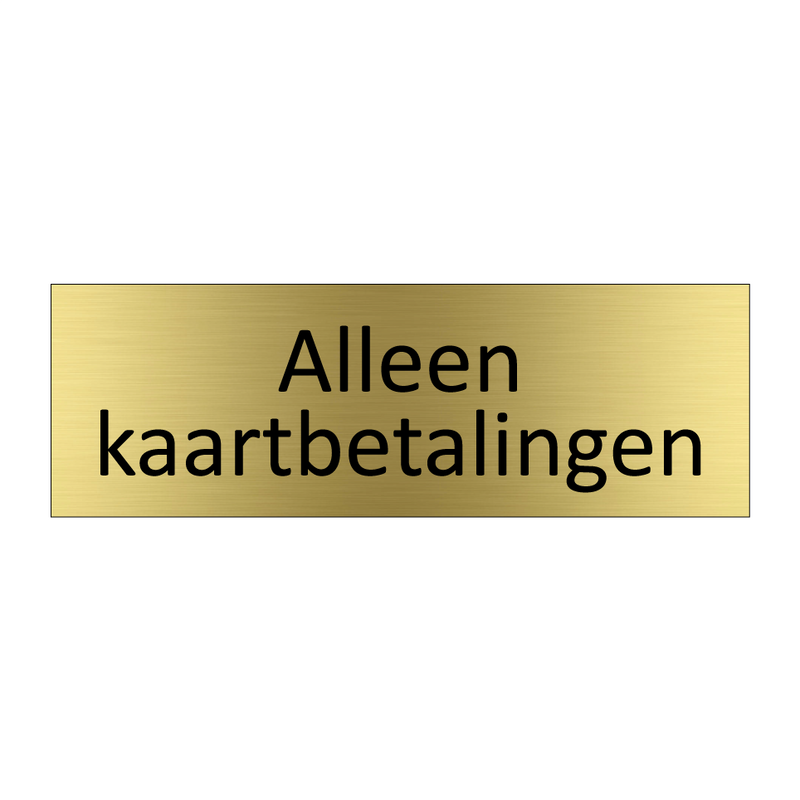 Alleen kaartbetalingen & Alleen kaartbetalingen & Alleen kaartbetalingen & Alleen kaartbetalingen