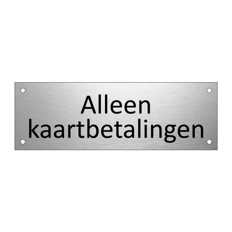 Alleen kaartbetalingen & Alleen kaartbetalingen & Alleen kaartbetalingen