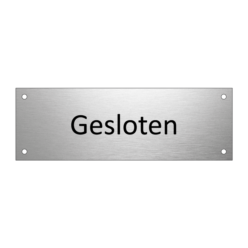 Gesloten & Gesloten & Gesloten