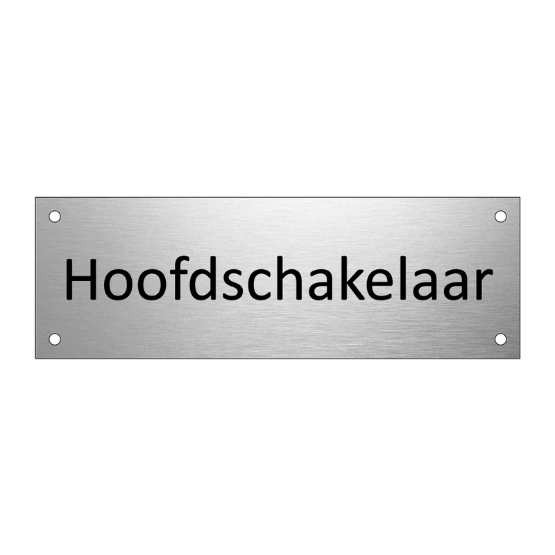 Hoofdschakelaar & Hoofdschakelaar & Hoofdschakelaar