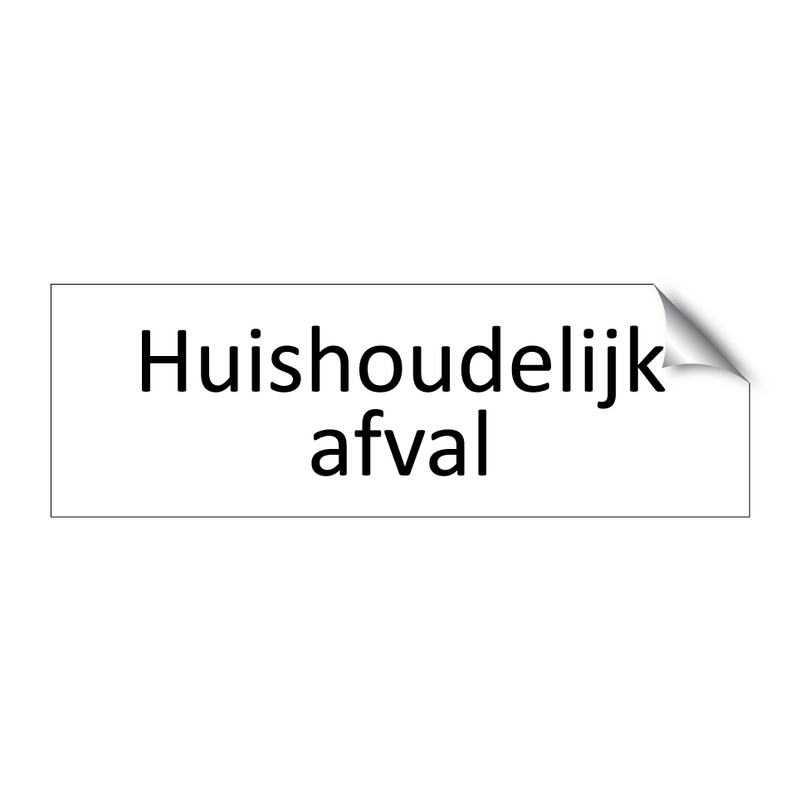 Huishoudelijk afval & Huishoudelijk afval & Huishoudelijk afval