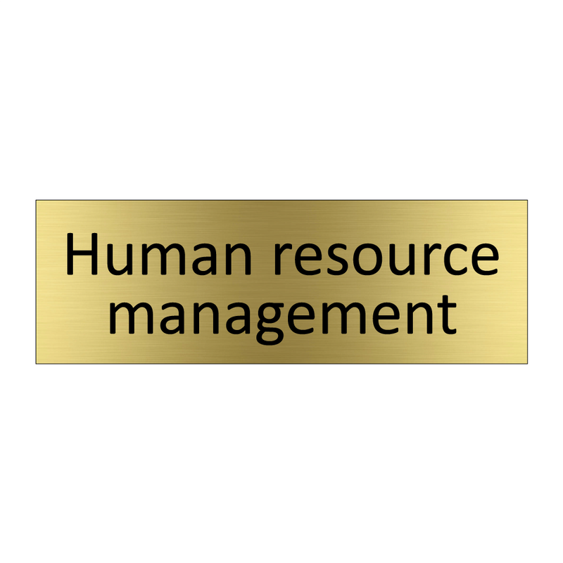 Human resource management & Human resource management & Human resource management