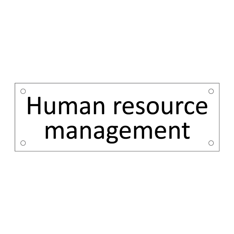 Human resource management & Human resource management & Human resource management