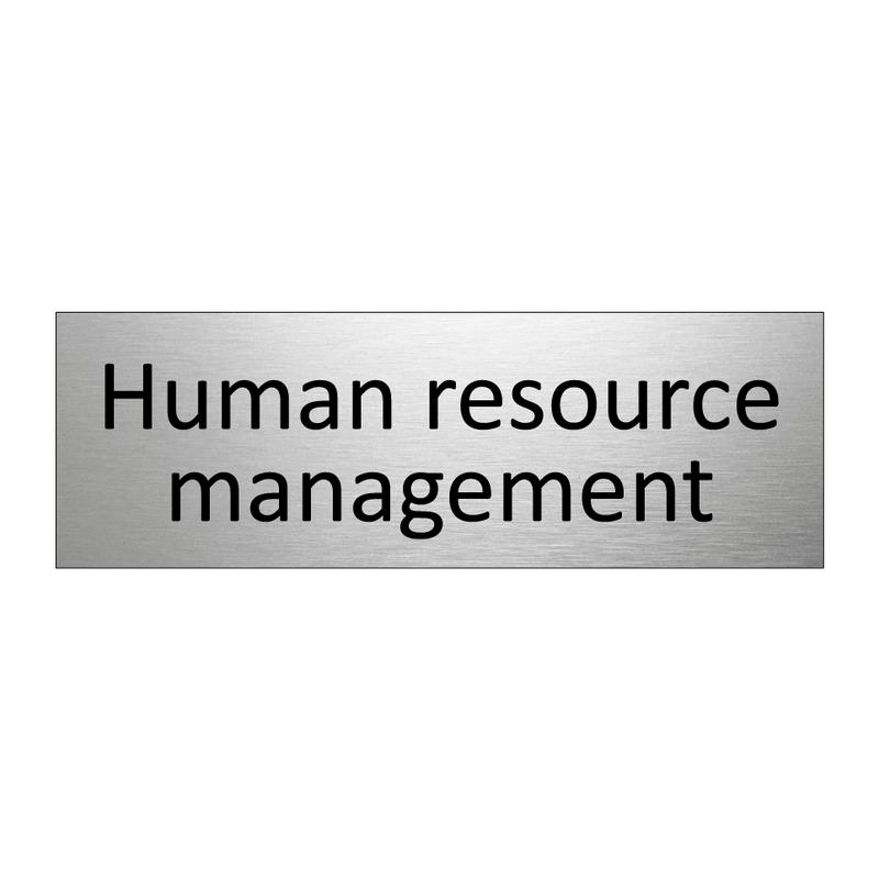 Human resource management & Human resource management & Human resource management