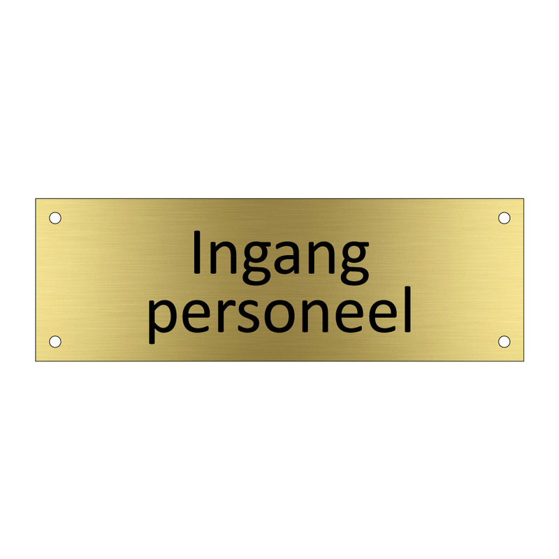 Ingang personeel & Ingang personeel & Ingang personeel