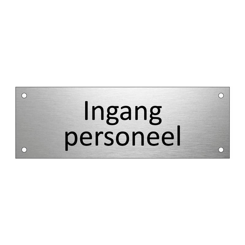 Ingang personeel & Ingang personeel & Ingang personeel