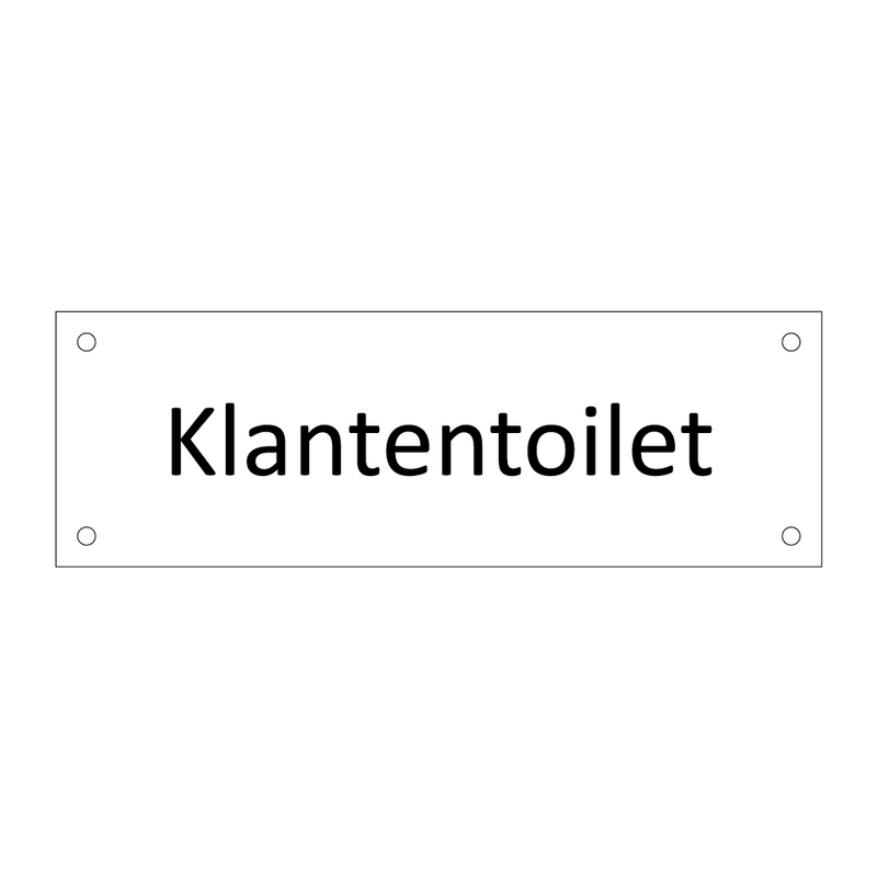 Klantentoilet & Klantentoilet & Klantentoilet