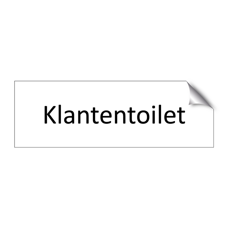 Klantentoilet & Klantentoilet & Klantentoilet