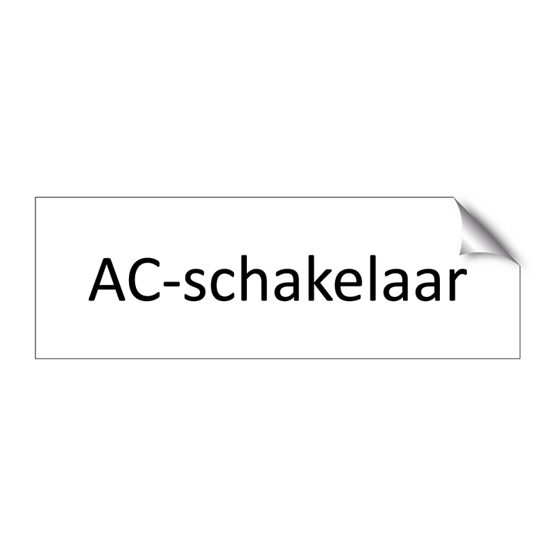 AC-schakelaar & AC-schakelaar & AC-schakelaar