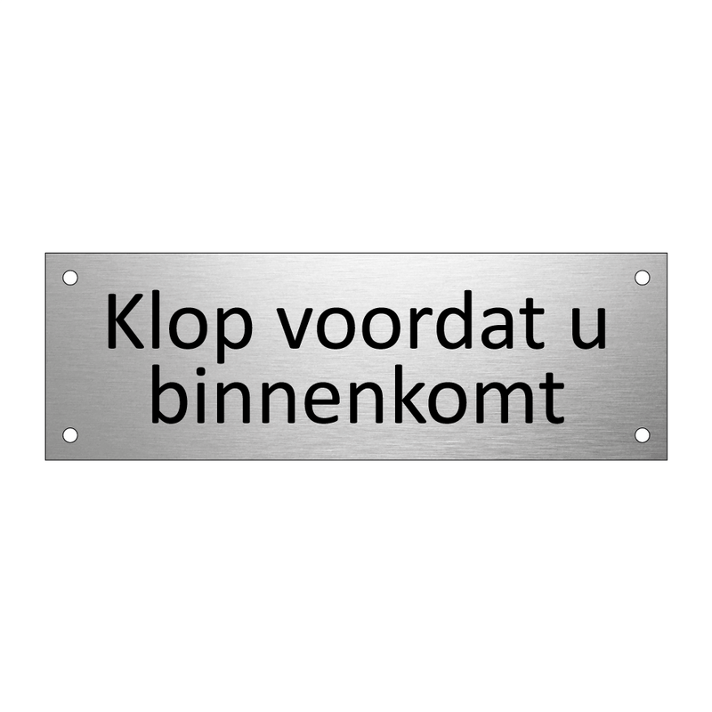 Klop voordat u binnenkomt & Klop voordat u binnenkomt & Klop voordat u binnenkomt