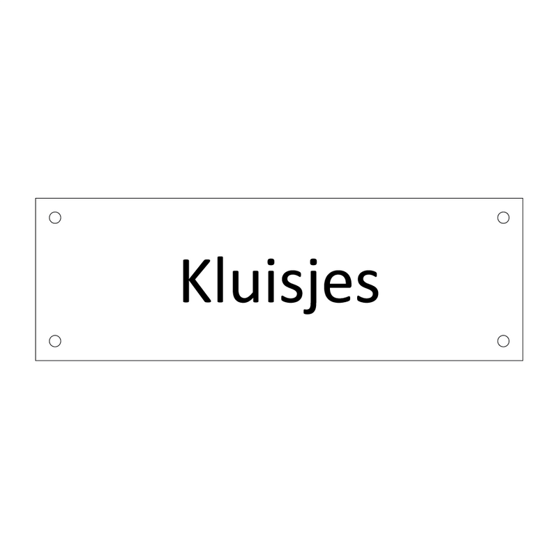 Kluisjes & Kluisjes & Kluisjes