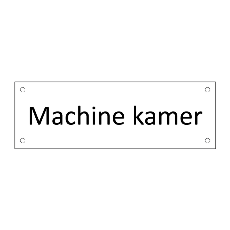 Machine kamer & Machine kamer & Machine kamer