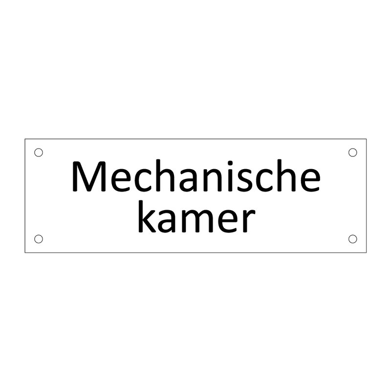 Mechanische kamer & Mechanische kamer & Mechanische kamer