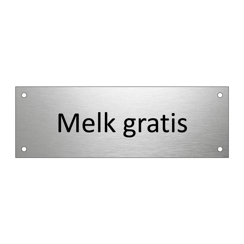 Melk gratis & Melk gratis & Melk gratis