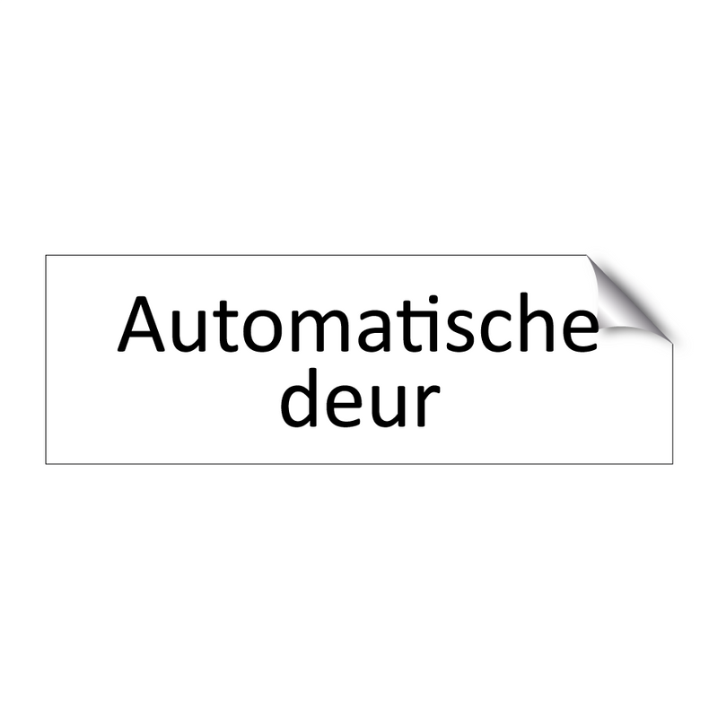 Automatische deur & Automatische deur & Automatische deur