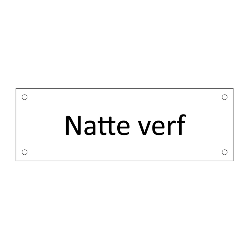 Natte verf & Natte verf & Natte verf