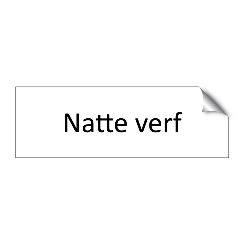 Natte verf & Natte verf & Natte verf