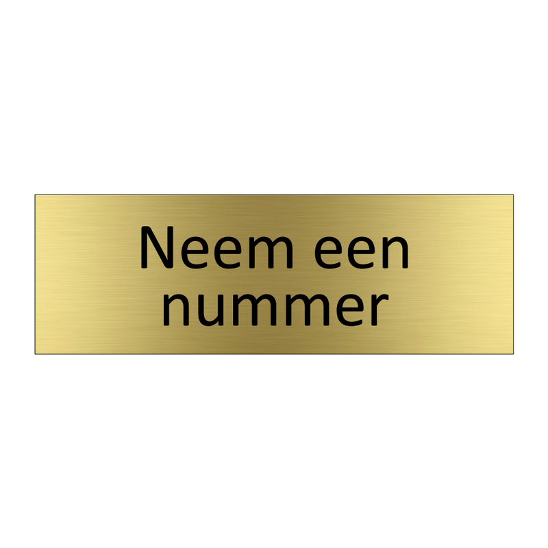 Neem een nummer & Neem een nummer & Neem een nummer & Neem een nummer & Neem een nummer