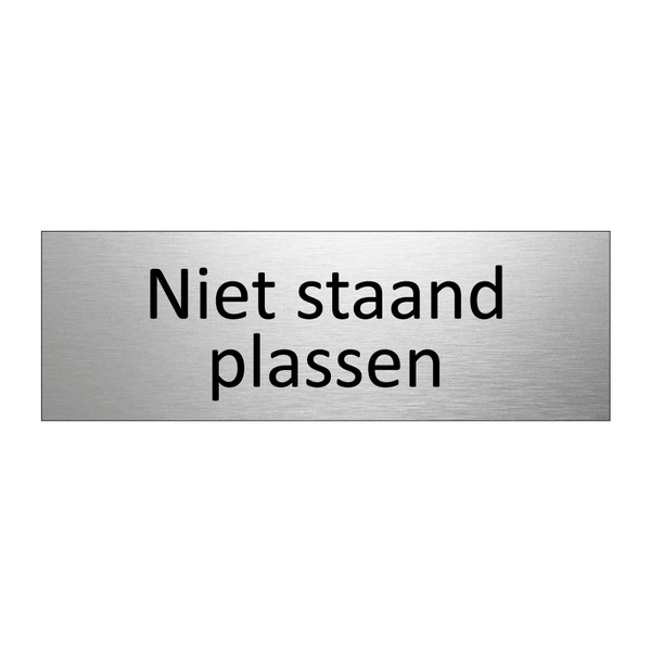 Niet staand plassen & Niet staand plassen & Niet staand plassen & Niet staand plassen