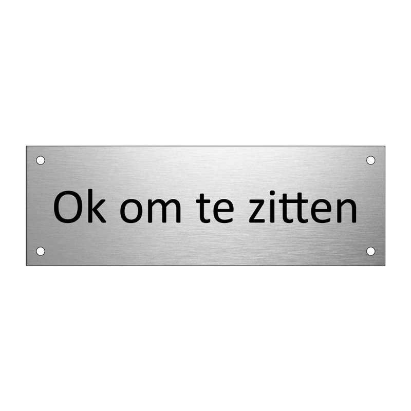 Ok om te zitten & Ok om te zitten & Ok om te zitten