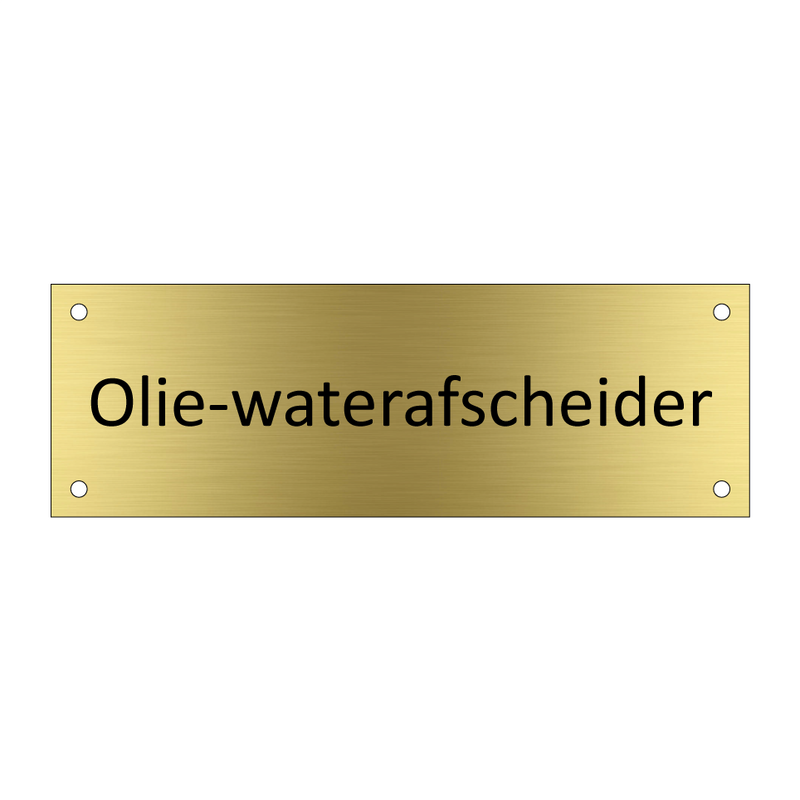 Olie-waterafscheider & Olie-waterafscheider & Olie-waterafscheider