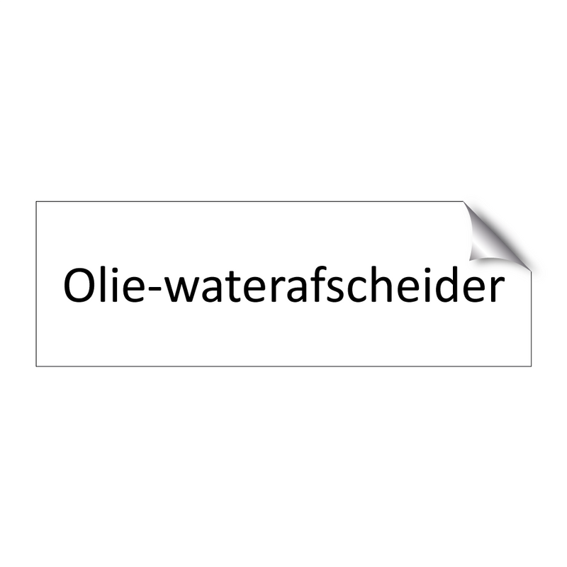 Olie-waterafscheider & Olie-waterafscheider & Olie-waterafscheider