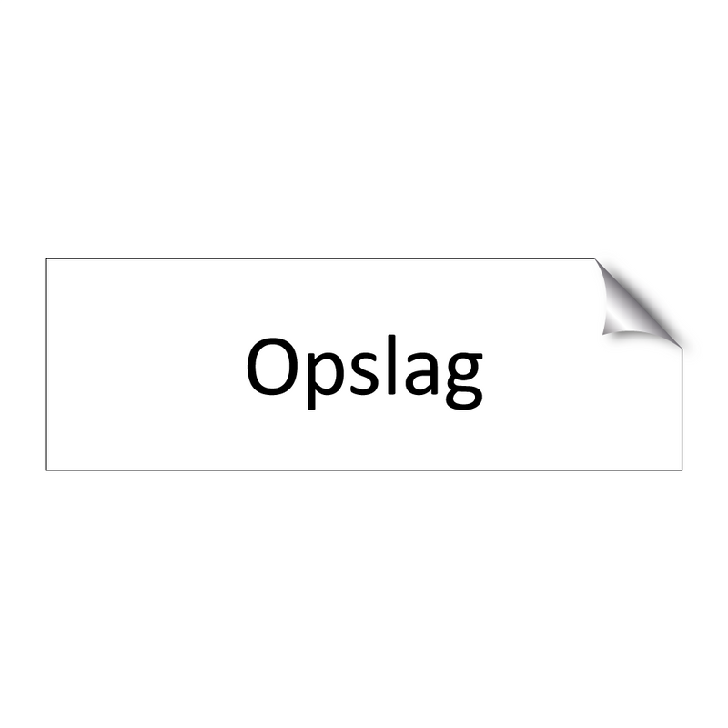 Opslag & Opslag & Opslag