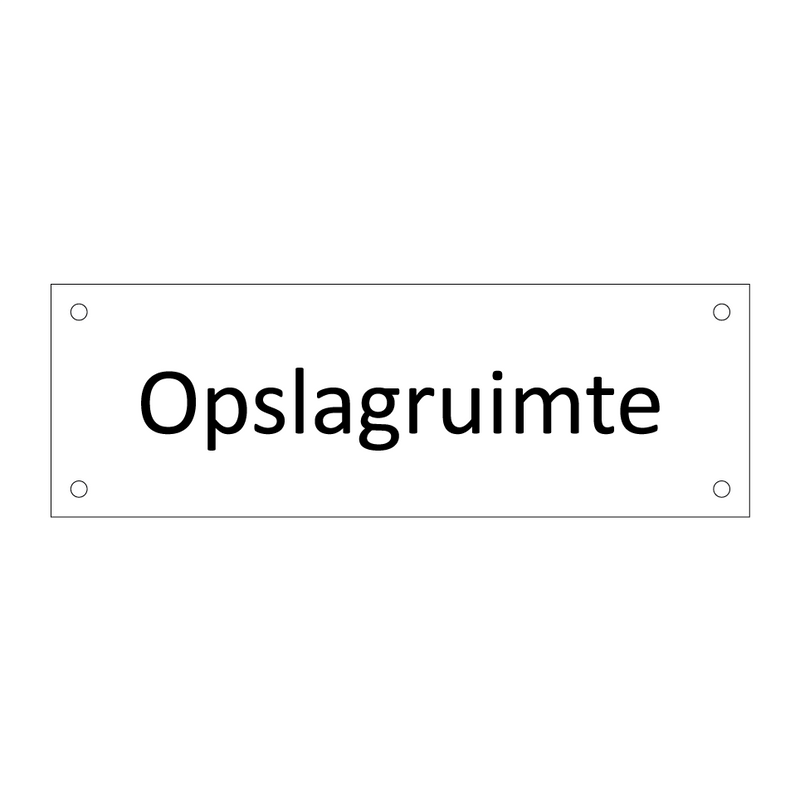 Opslagruimte & Opslagruimte & Opslagruimte