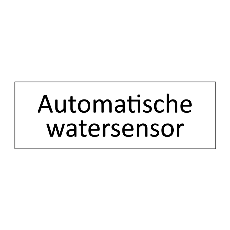 Automatische watersensor & Automatische watersensor & Automatische watersensor