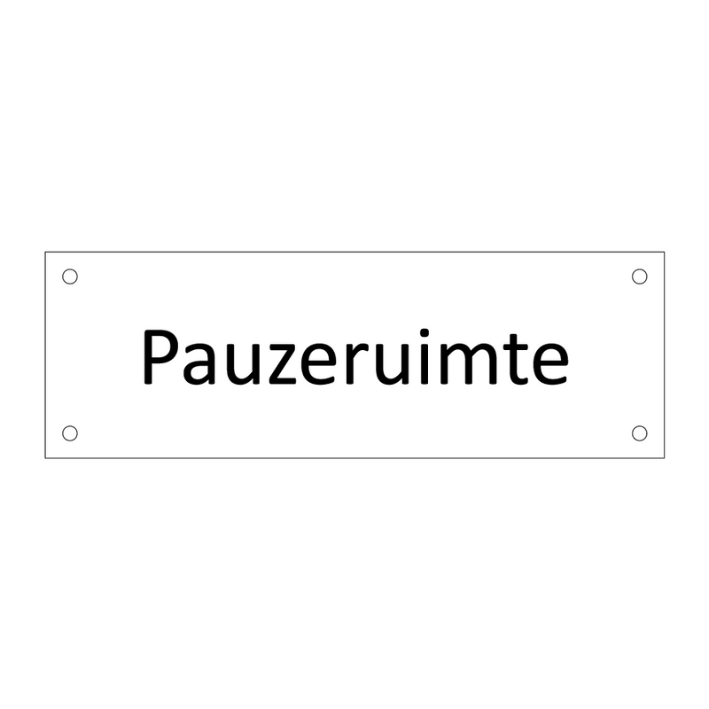 Pauzeruimte & Pauzeruimte & Pauzeruimte