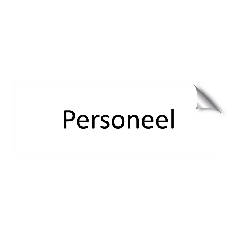 Personeel & Personeel & Personeel