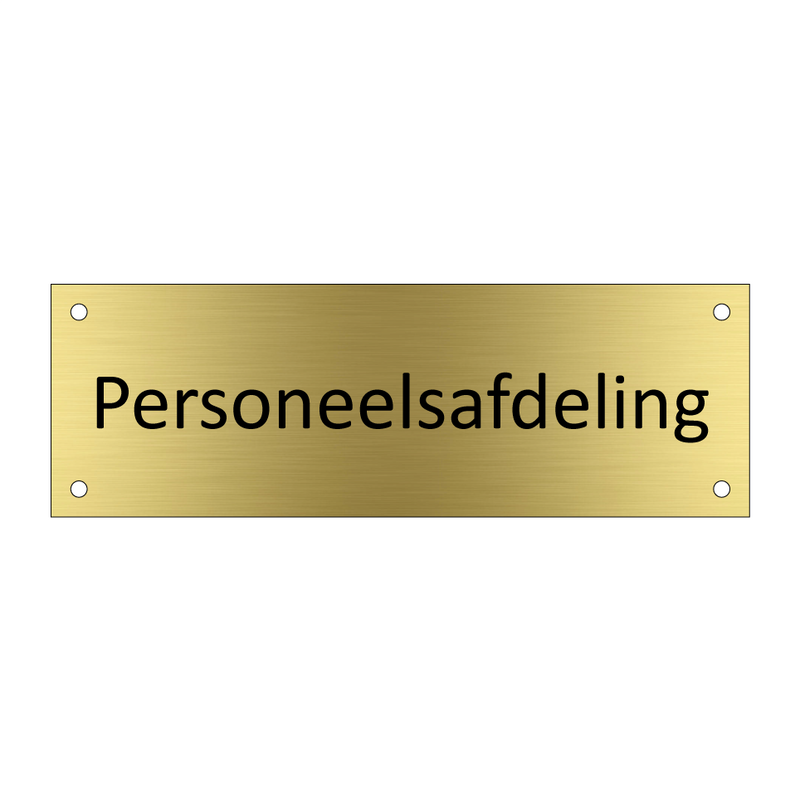 Personeelsafdeling & Personeelsafdeling & Personeelsafdeling